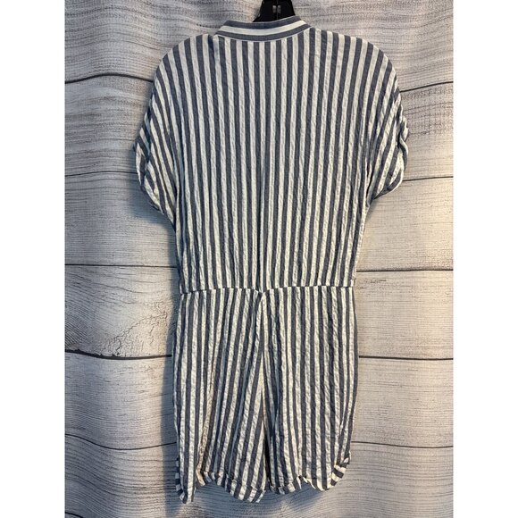 Zara Striped Button-Up Romper Jumpsuit Size S - Picture 3 of 3